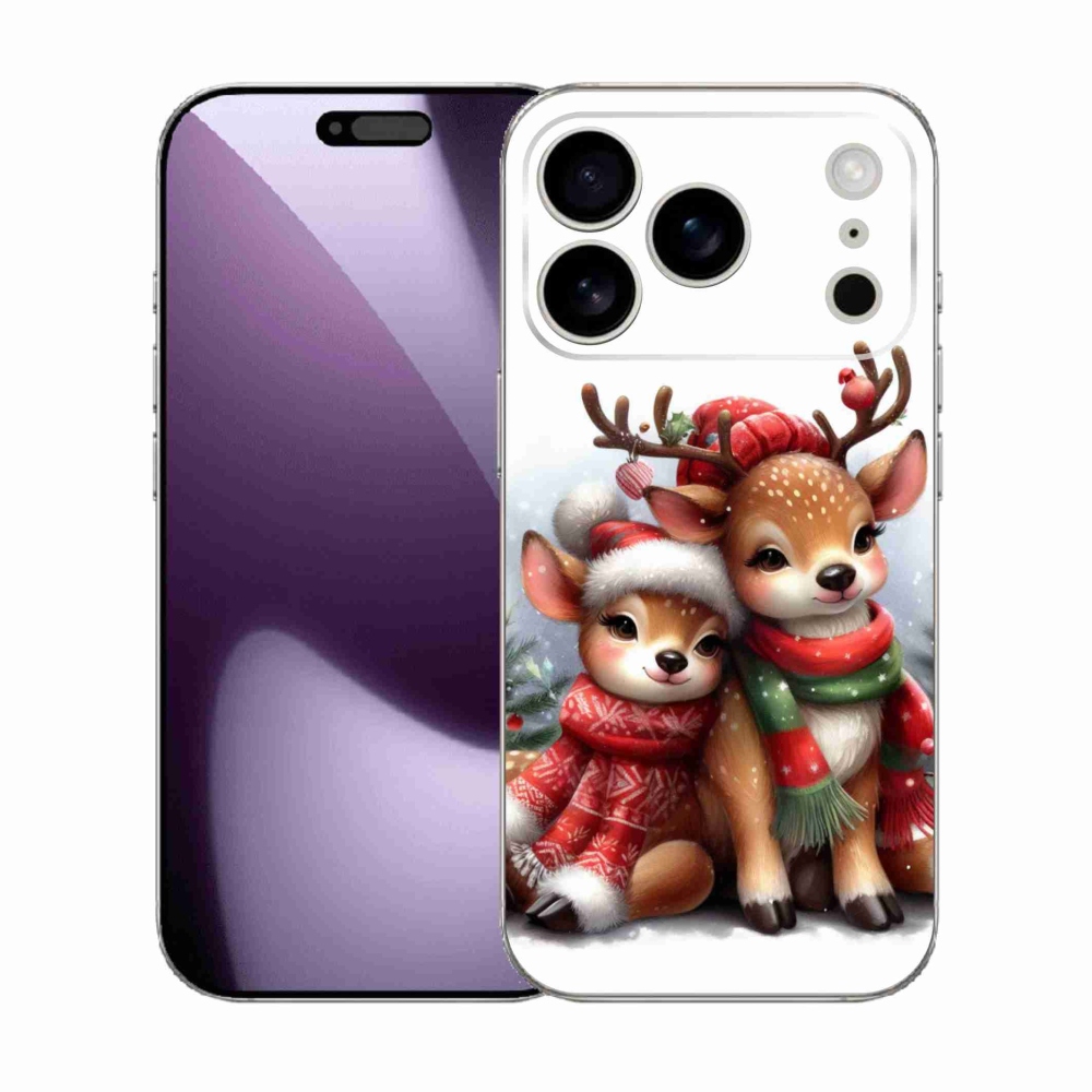 Zselés borítás mmCase iPhone 17 Pro készülékhez - karácsonyi rénszarvas
