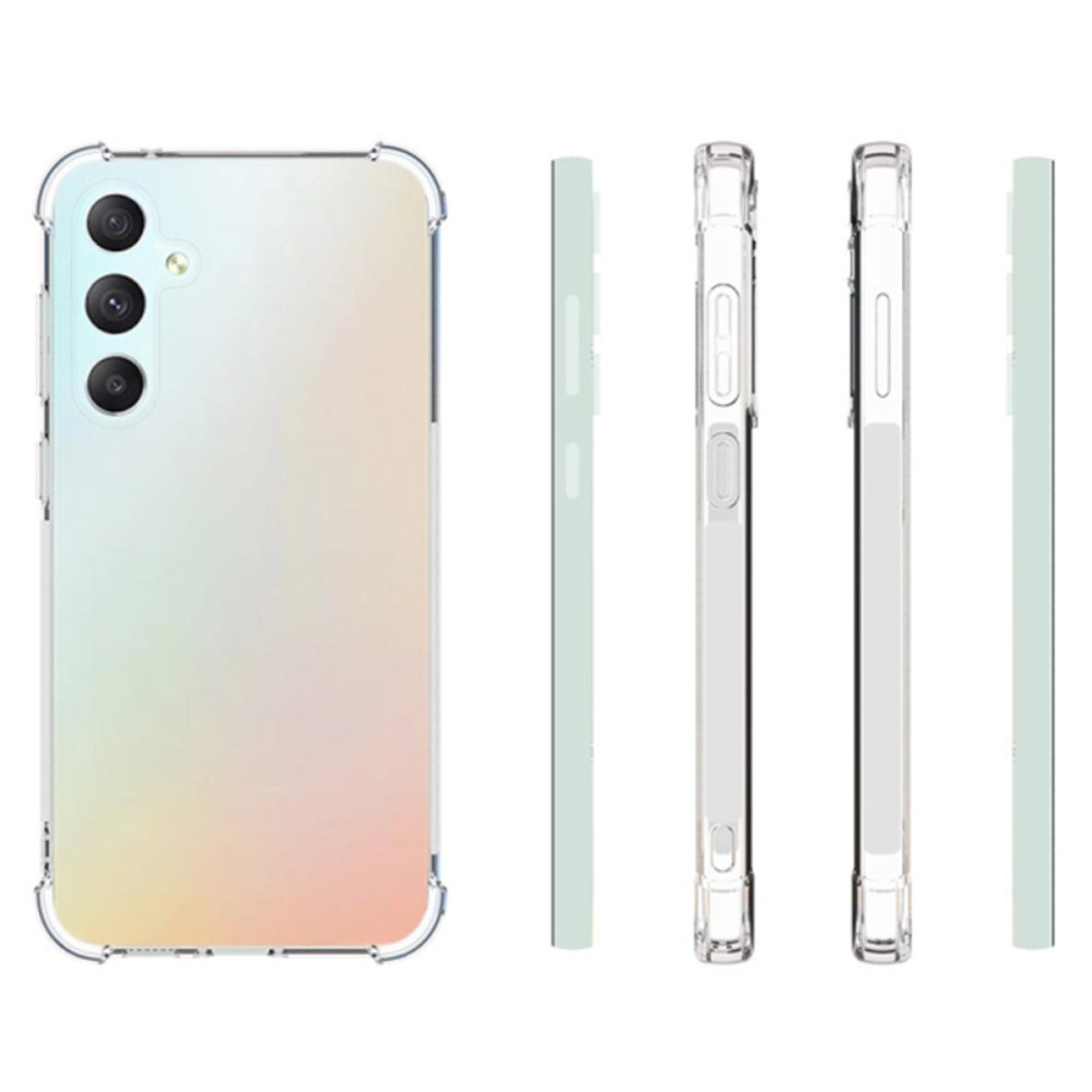 Átlátszó zselés tok megerősített sarkokkal Samsung Galaxy S23 FE készülékhez - átlátszó