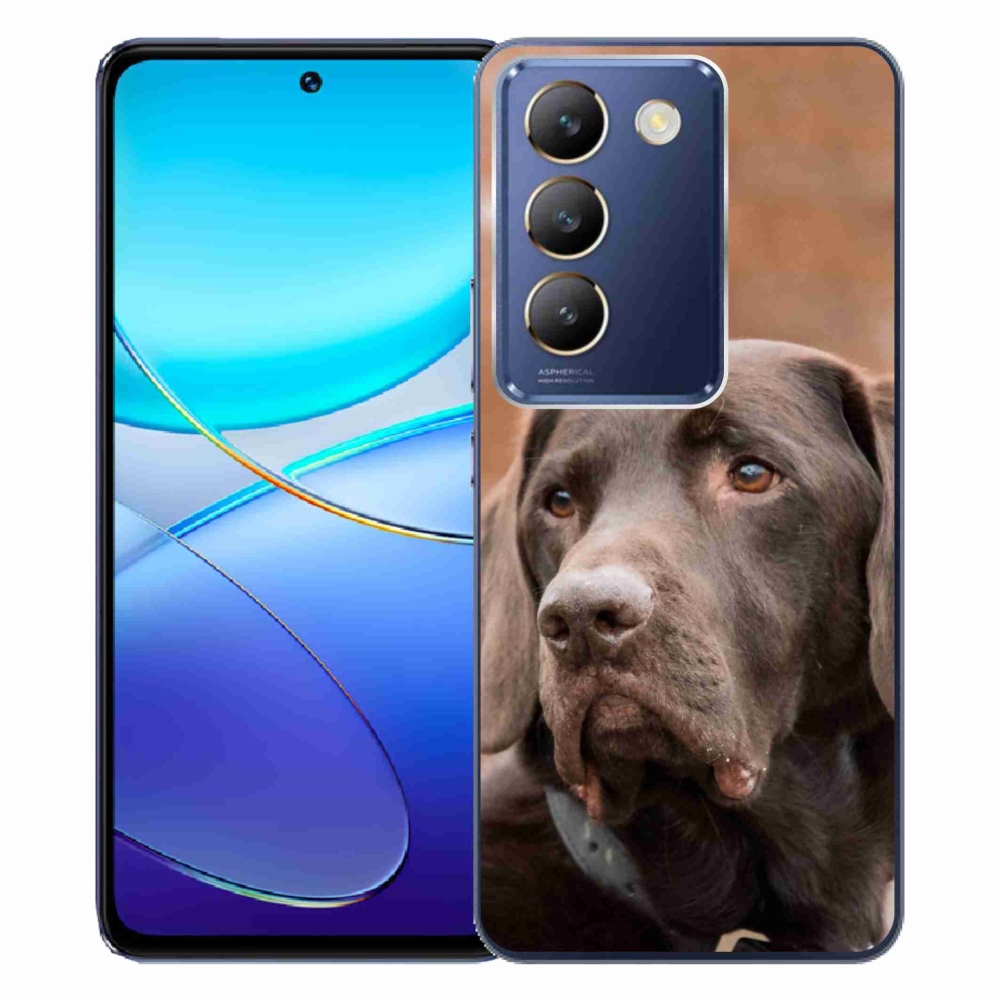 Gél tok mmCase a Vivo V40 SE 4G/5G készülékhez - barna labrador