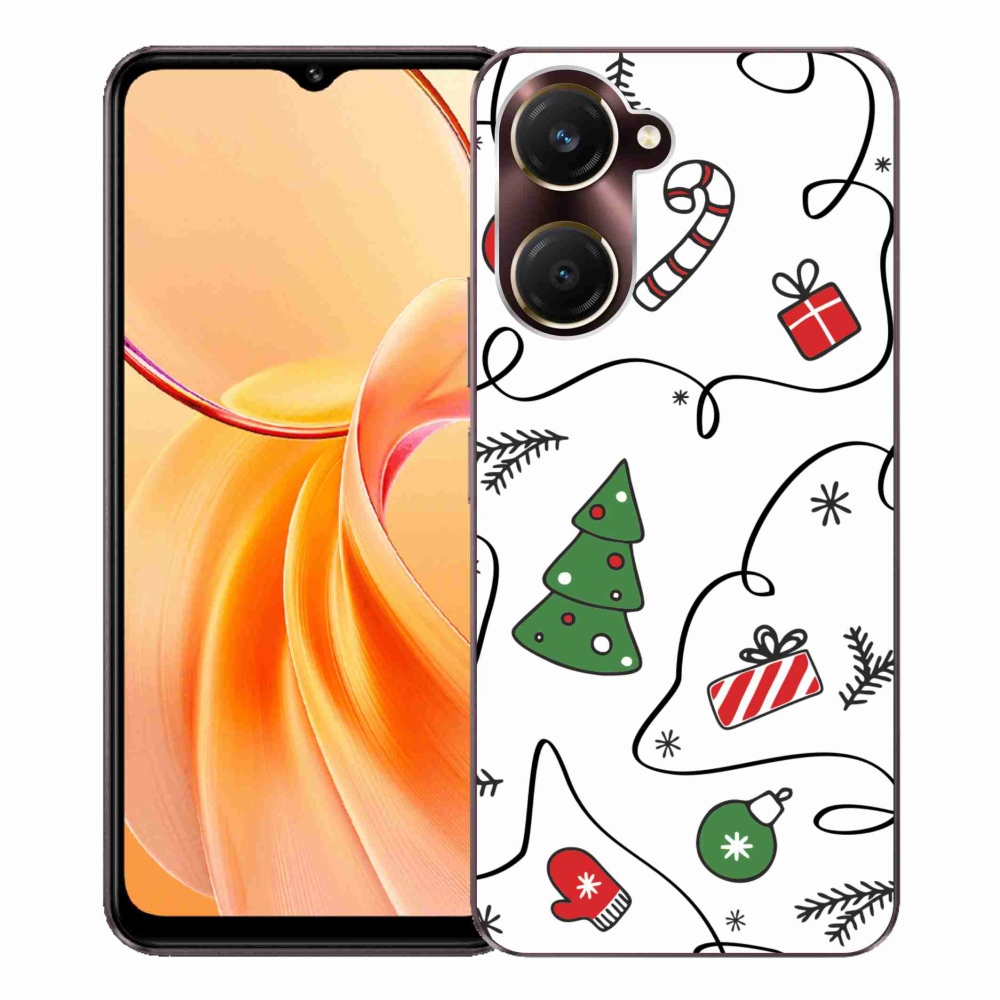 Gél borító mmCase a Vivo Y28s 5G készülékhez - karácsonyi motívumok