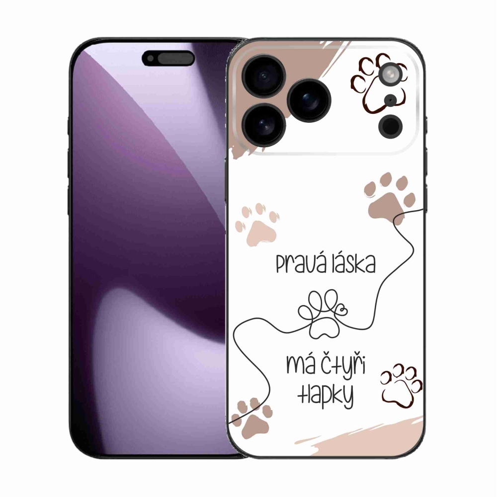 Gél borítás mmCase iPhone 17 Pro Max készülékhez - kutyamotívum 1 fehér háttér