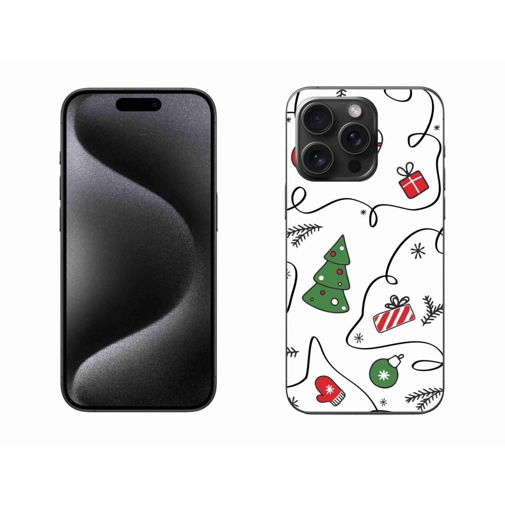 Gél borítás mmCase iPhone 15 Pro Max készülékhez - karácsonyi motívumok
