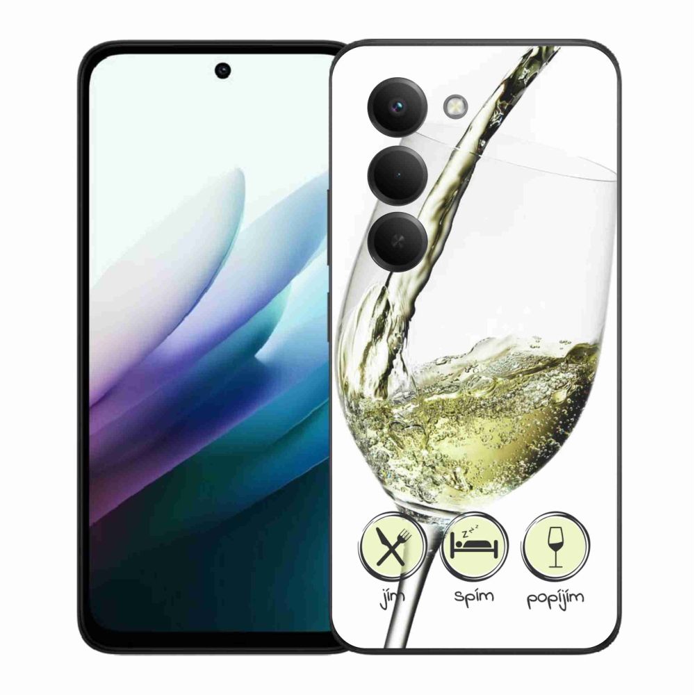 Zselés borítás mmCase a Xiaomi Redmi 15 4G/5G (171mm) - borospohár fehér