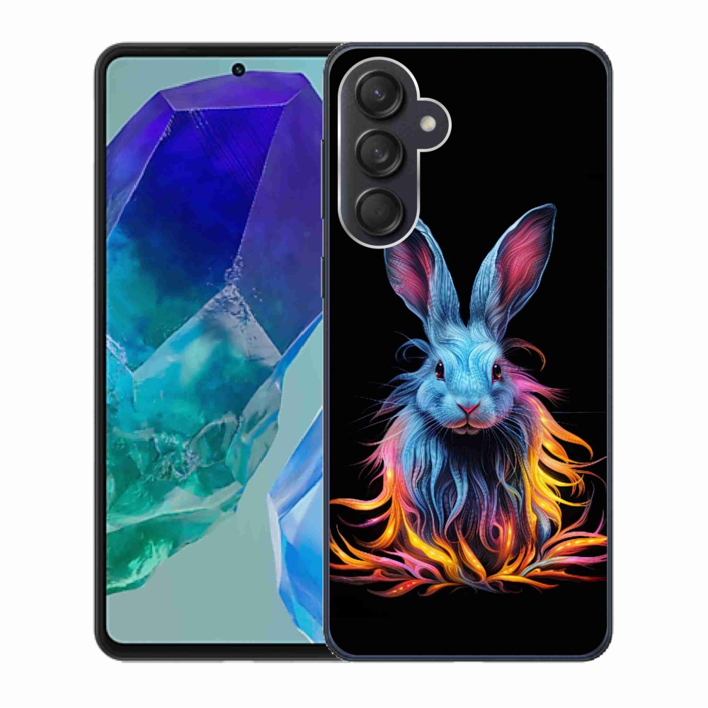 Gél borítás mmCase Samsung Galaxy M55 5G - absztrakt nyúlhoz