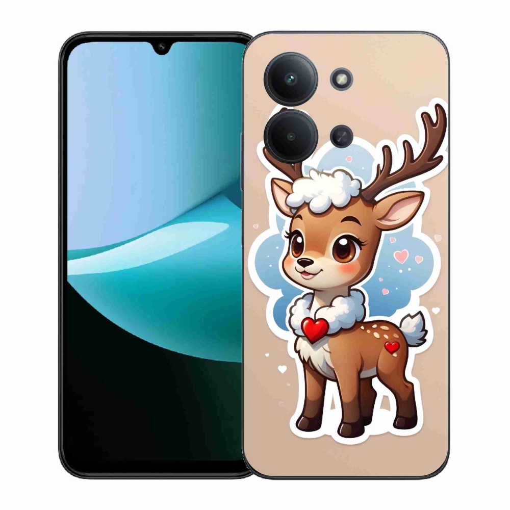 Gél borítás mmCase a Xiaomi Redmi 15C 4G (171mm)/Poco C85 4G (171mm) - rajzfilm rénszarvashoz