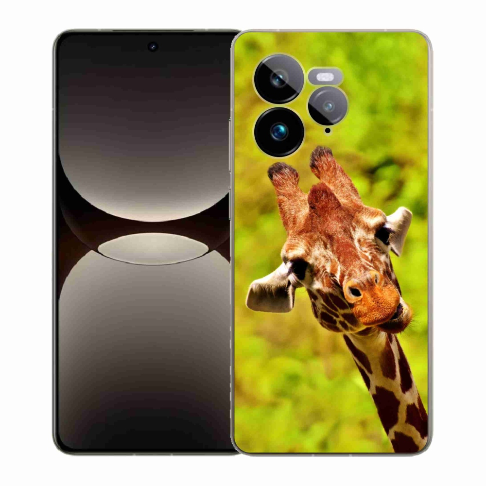 Gél borítás mmCase a Realme GT 7 Pro 5G számára - zsiráf