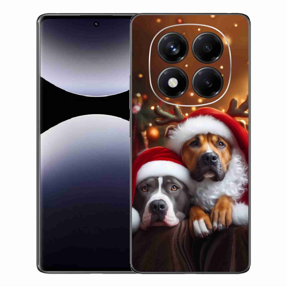 Gél borítás mmCase a Xiaomi Redmi Note 14 Pro számára - Karácsonyi kutyák