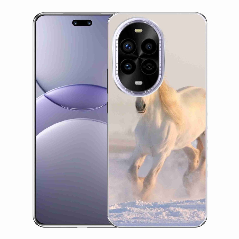 Gél borítás mmCase a Huawei Nova 13 Pro 5G számára - ló a hóban