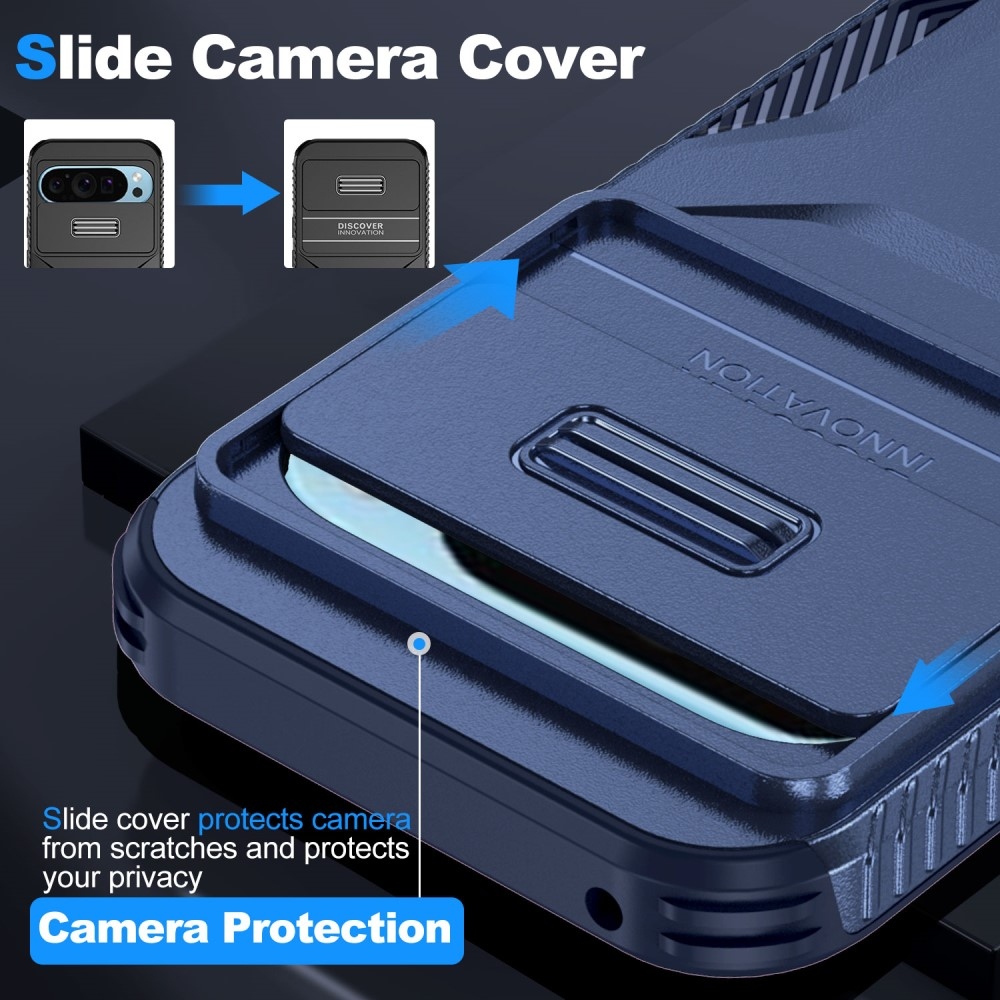 Fedél ellenálló borítás a Google Pixel 9/9 Pro készülékhez - kék