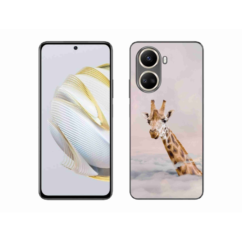 Gél borítás mmCase a Huawei Nova 10 SE-n - zsiráf a felhőkben