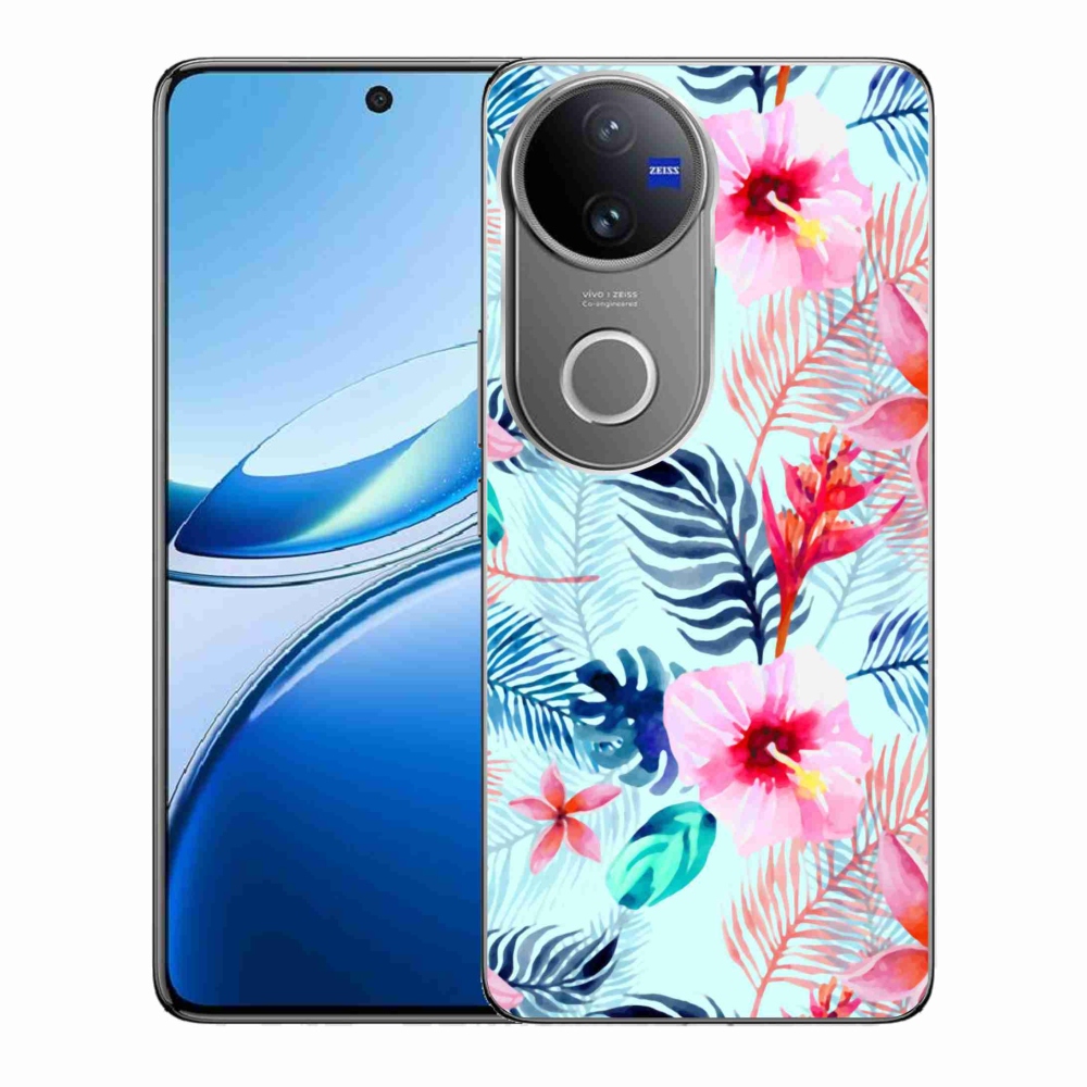 Zselés borítás mmCase a Vivo V50 5G-hez - virágok
