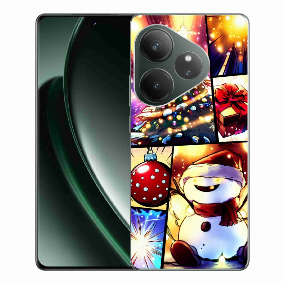 Gél borító mmCase a Realme GT 6 5G/GT 6T 5G - Karácsonyi motívumok 1