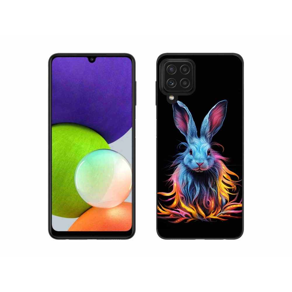 Gél borítás mmCase Samsung Galaxy A22 4G - absztrakt nyúl - Samsung Galaxy A22 4G - absztrakt nyúl