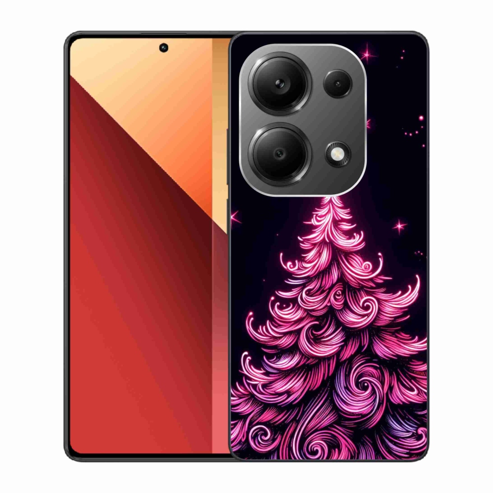 Gél borítás mmCase a Xiaomi Redmi Note 13 Pro 4G/Poco M6 Pro - neon karácsonyfa 2
