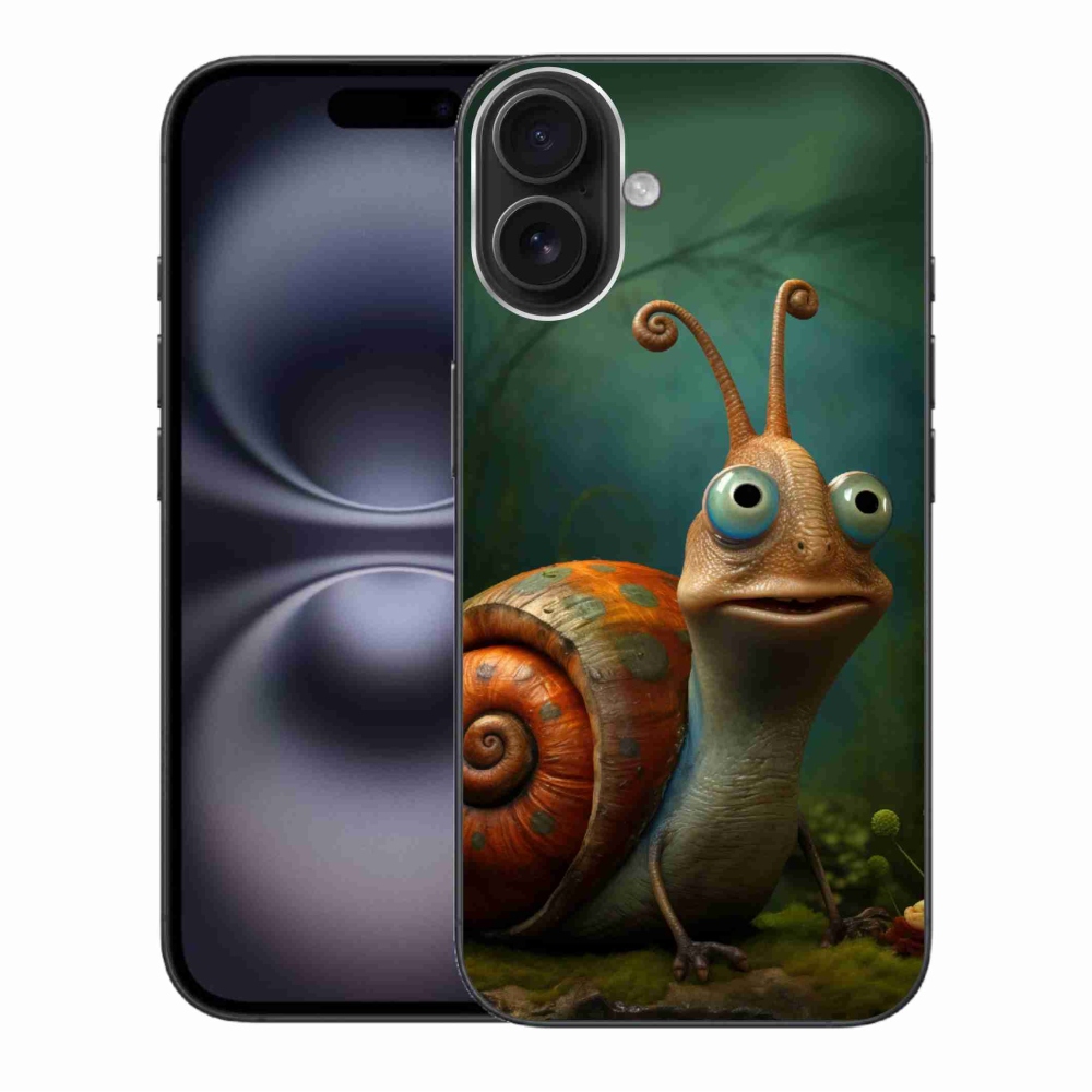 Zselés borítás mmCase iPhone 16 Plus készülékhez - csiga