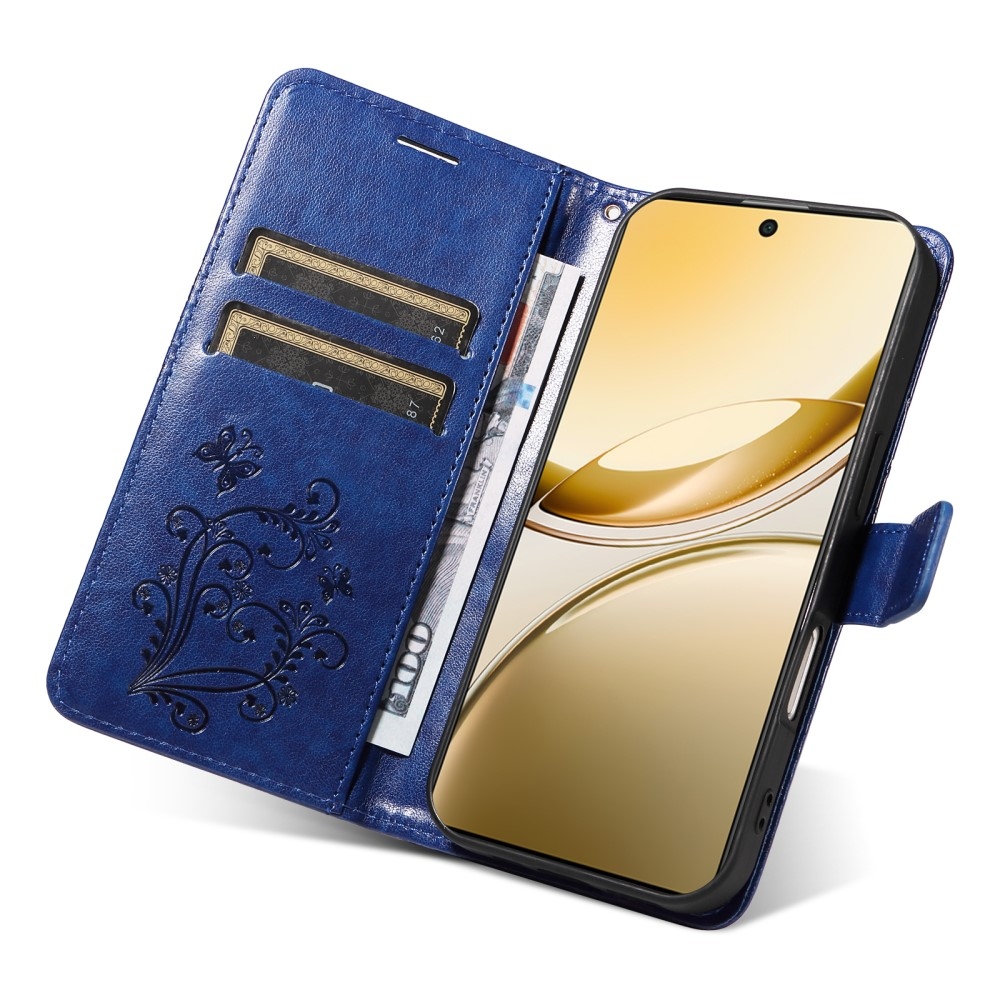 Nagy pillangó könyv tok a Vivo V50 5G-hez - kék