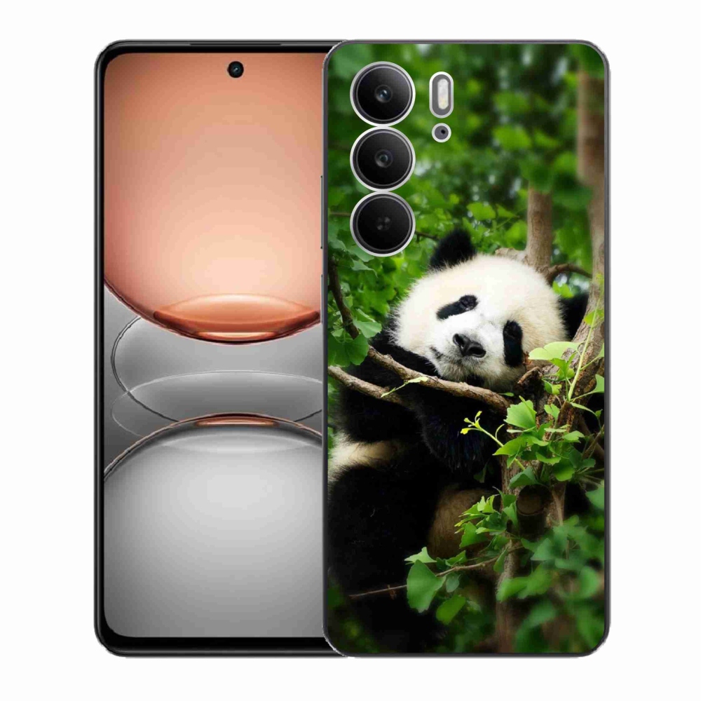 Gél borító mmCase a Realme C75 készülékhez - panda