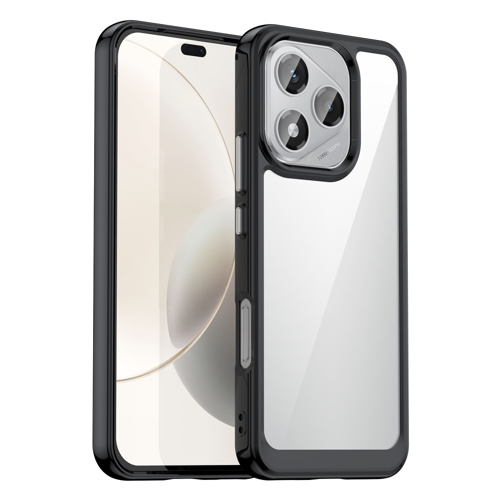 Gél tok fix hátlappal a Honor 400 Lite-hoz - fekete