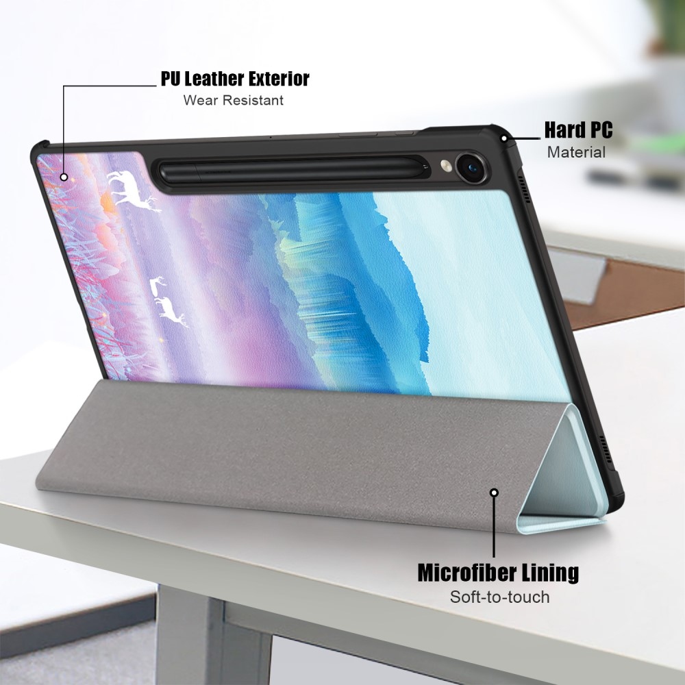 Nyomtatás intelligens záró tok Samsung Galaxy Tab S9 FE/Tab S10 FE - absztrakt minta