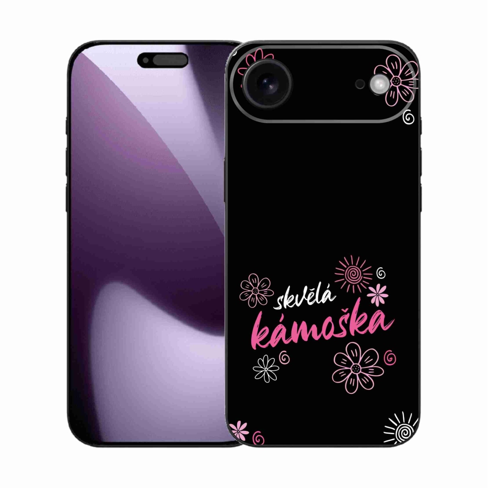 Gél borítás mmCase iPhone 17 Air készülékhez - nagyszerű haver fekete háttérrel