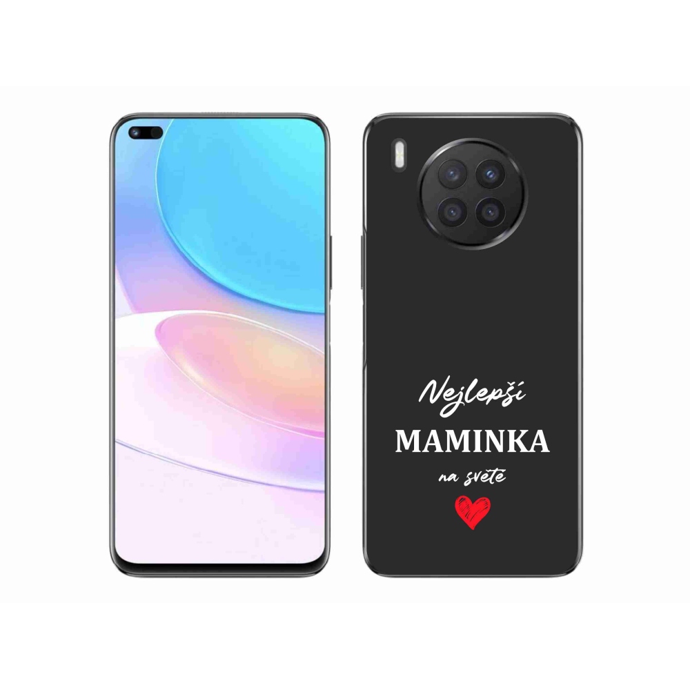 Gél borító mmCase a Honor 50 Lite készülékhez - legjobb anya 1 fekete háttér