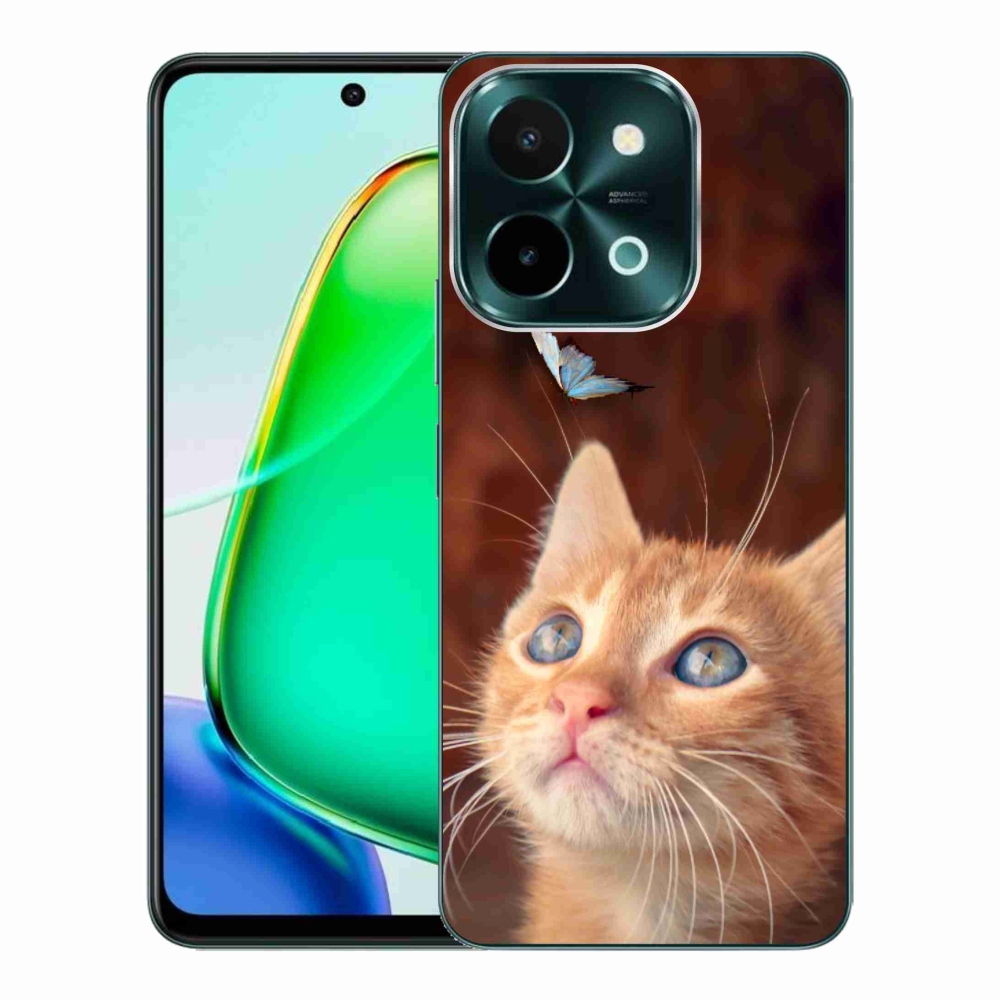 Zselés borítás mmCase a Vivo Y28-hoz - pillangó és cica