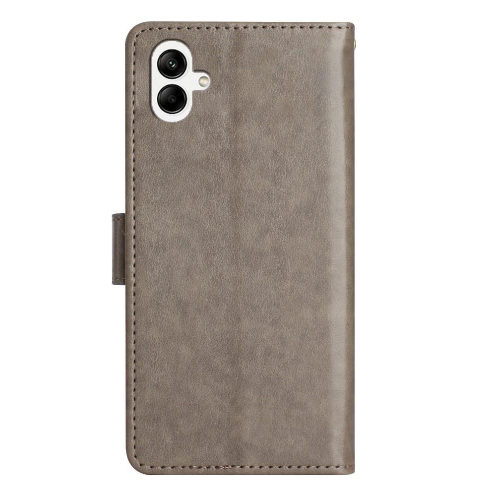 Virágok könyv tok Samsung Galaxy A06 4G készülékhez - szürke