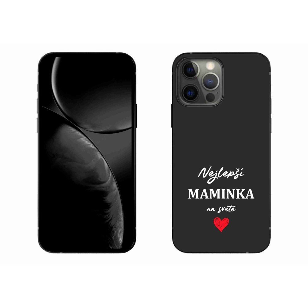 Gélburkolat mmCase iPhone 13 Pro Max 6.7 - Best Mom 1 fekete háttérrel