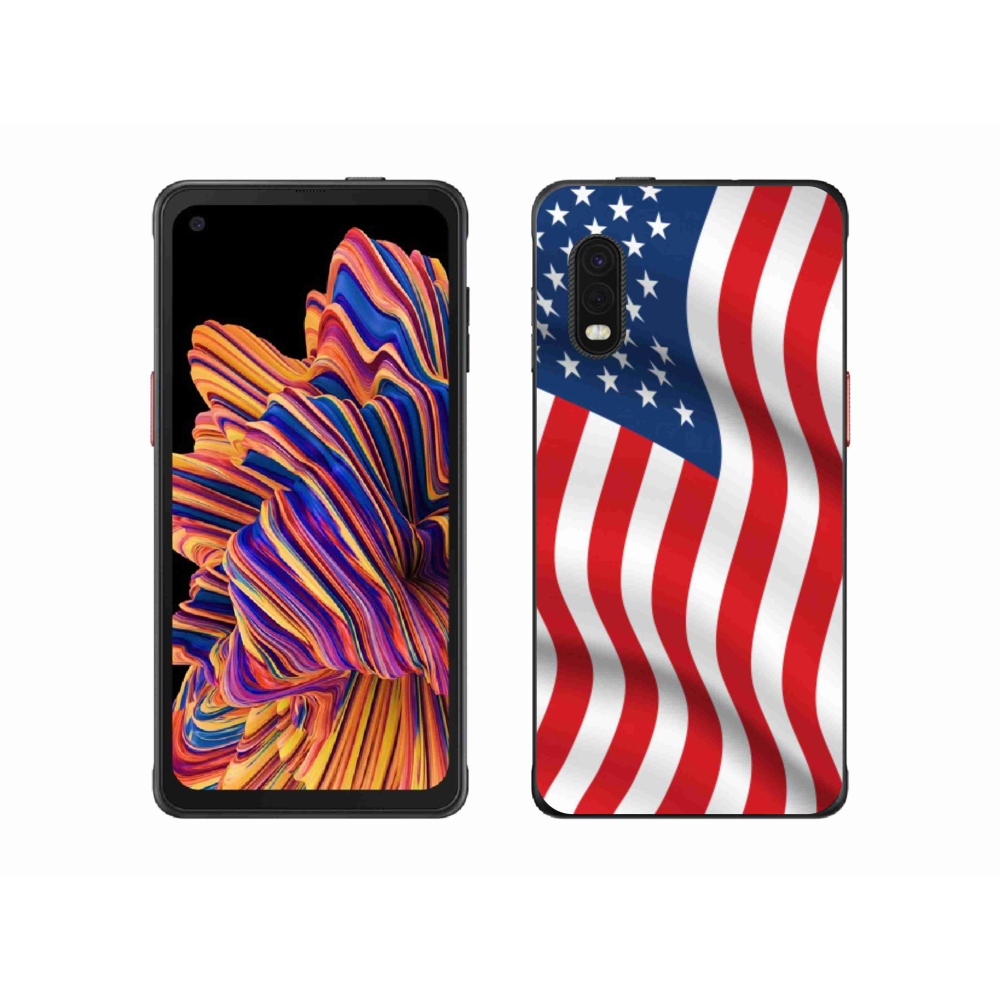 Gél védőhuzat mmCase mobiltelefonhoz Samsung Galaxy Xcover Pro - amerikai zászló