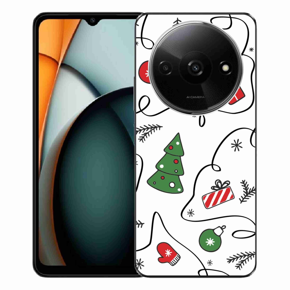 Gél borítás mmCase a Xiaomi Redmi A3-hoz - karácsonyi motívumok