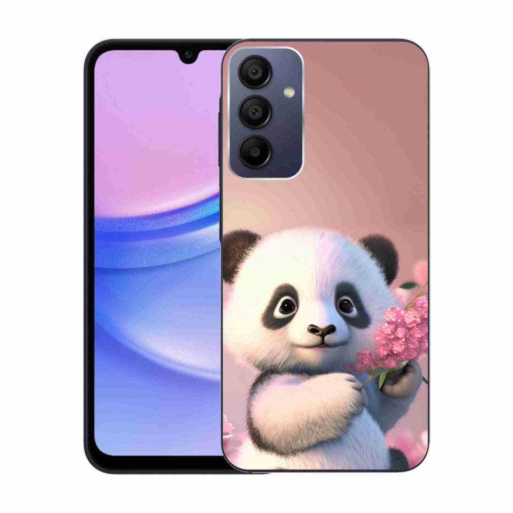 Gél borítás mmCase Samsung Galaxy A15 4G/5G készülékhez - aranyos panda