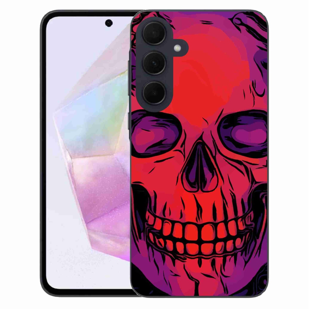 Gél tok mmCase a Samsung Galaxy A35 5G készülékhez - koponya