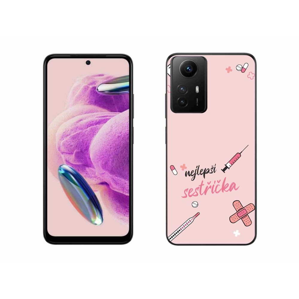 Gél borító mmCase a Xiaomi Redmi Note 12S - legjobb kishúg rózsaszín háttérrel