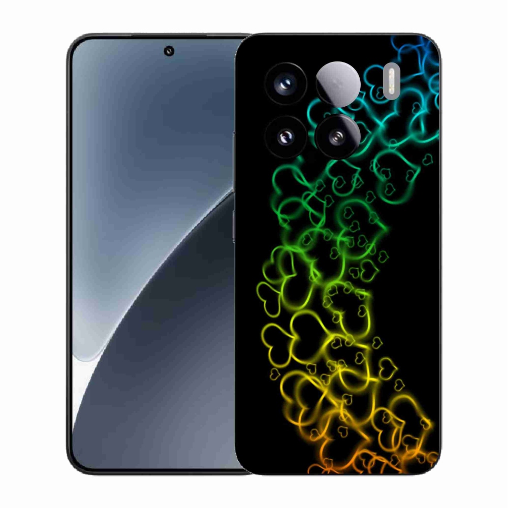 Gél borító mmCase a Xiaomi 15 - színes szívek számára