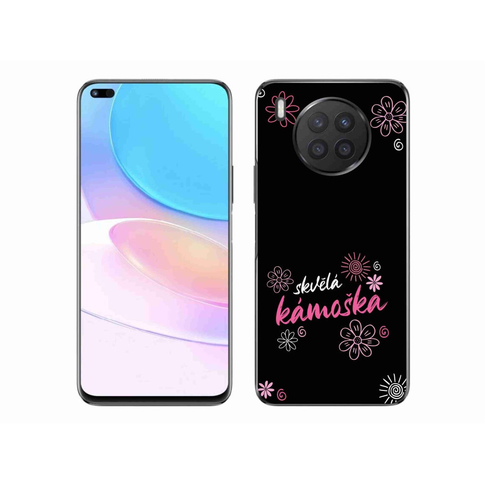 Gél borító mmCase a Honor 50 Lite-on - nagyszerű haver fekete háttérrel