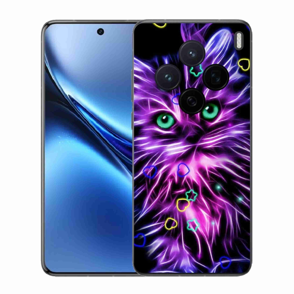 Zselés borítás mmCase a Vivo X200 5G-n - absztrakt macska