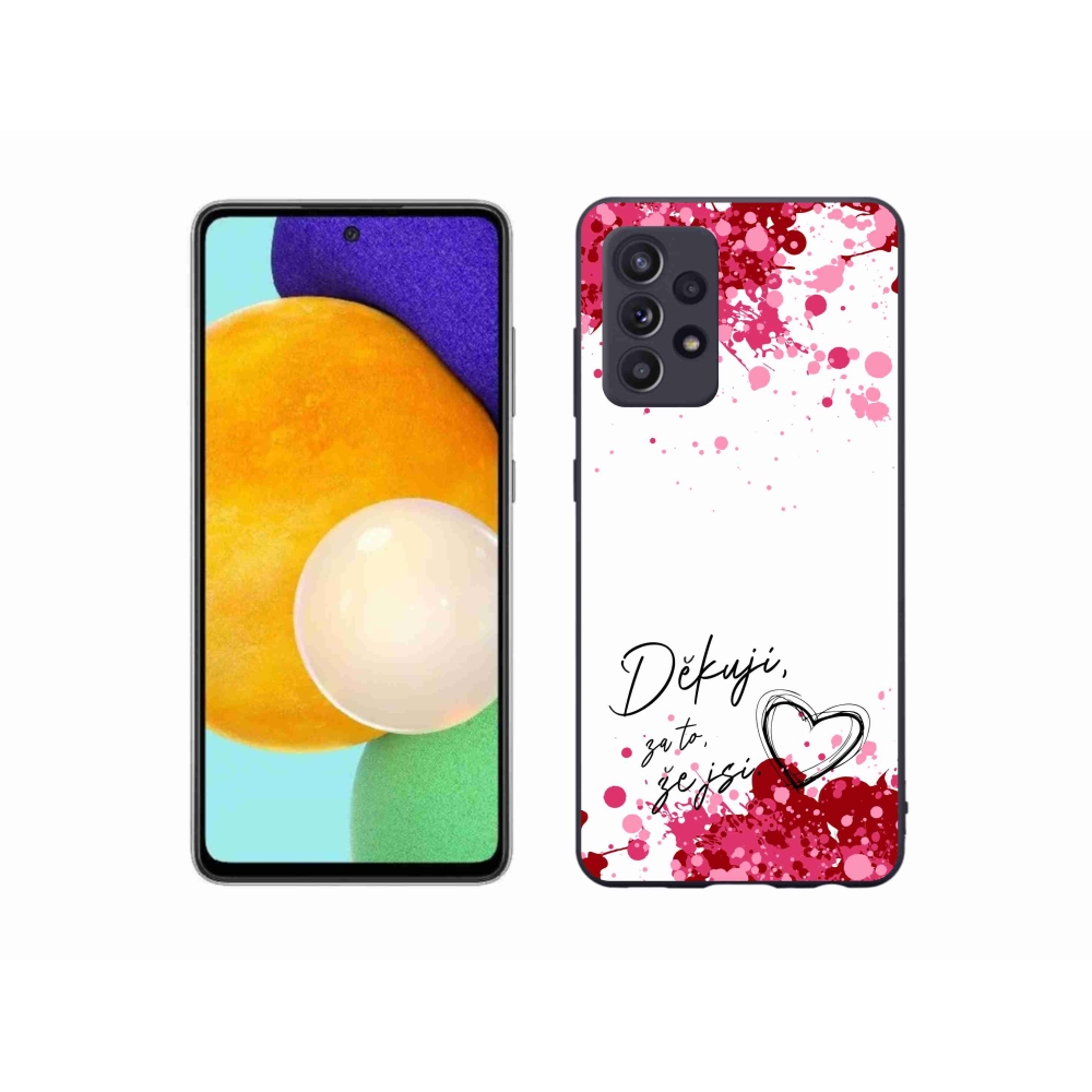 Gél borítás mmCase Samsung Galaxy A52s 5G - text in love 2 fehér háttér