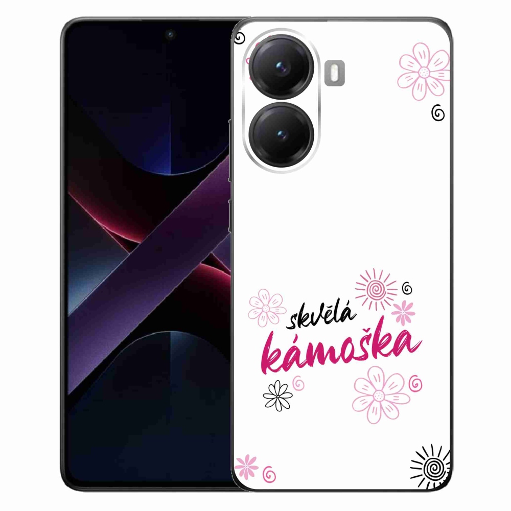 Gél borítás mmCase a Xiaomi Poco X7 Pro 5G-n - nagyszerű haver fehér háttérrel