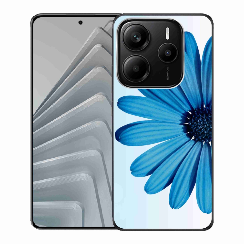 Zselés borítás mmCase a Xiaomi Redmi Note 14 5G-hez - kék százszorszép