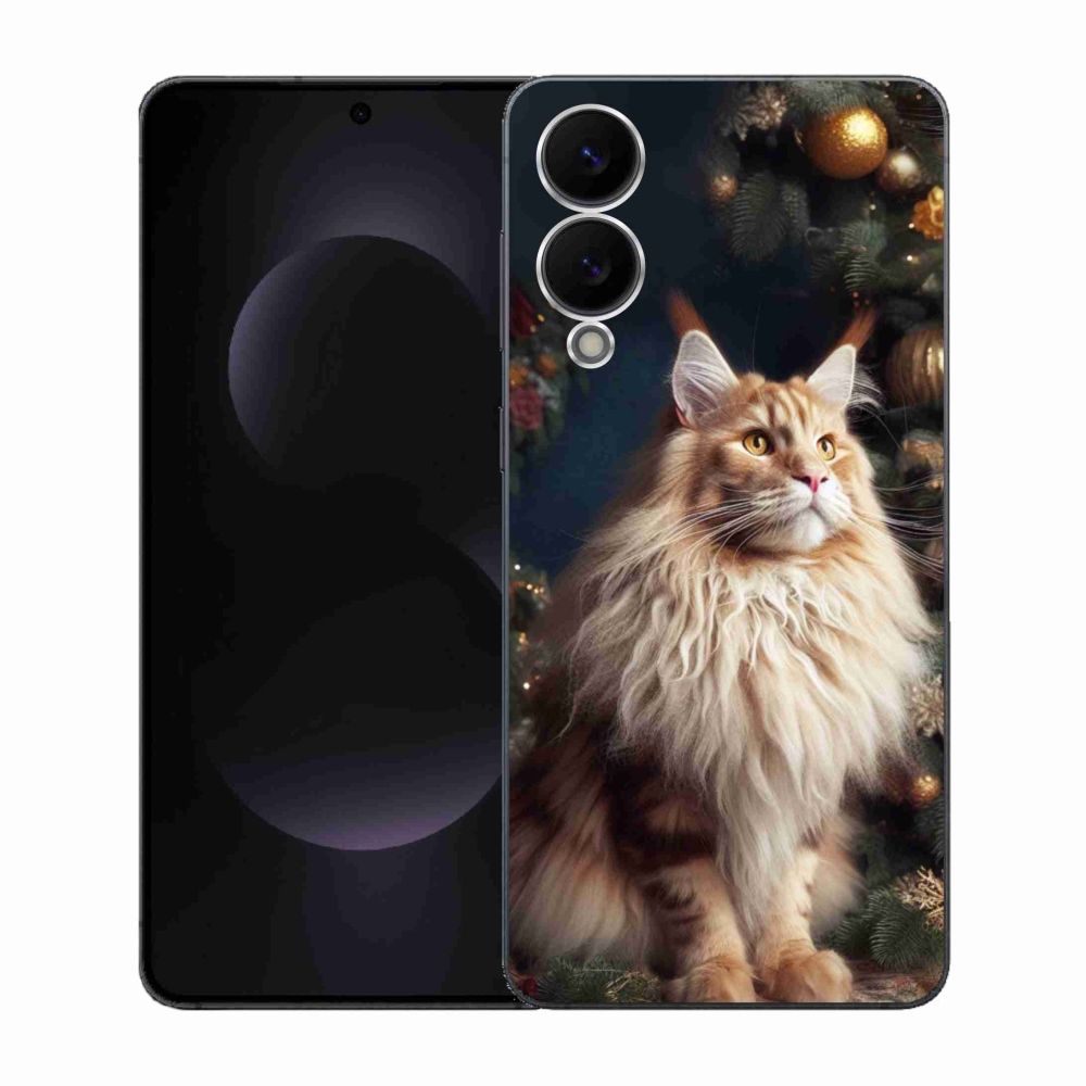 Gél borítás mmCase Samsung Galaxy S25 Edge készülékhez - macska a fánál