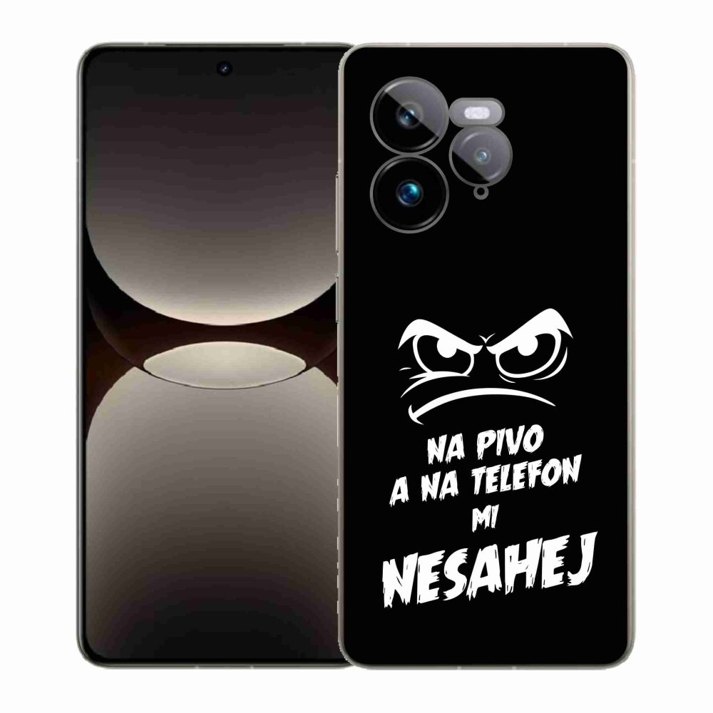 Gél borítás mmCase a Realme GT 7 Pro 5G számára - sör motívum 2 fekete háttér