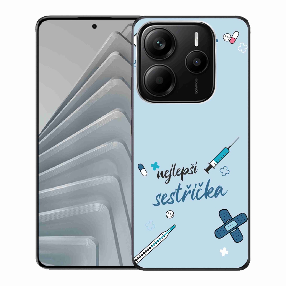 Gél borító mmCase a Xiaomi Redmi Note 14 5G - legjobb kishúg kék háttérrel