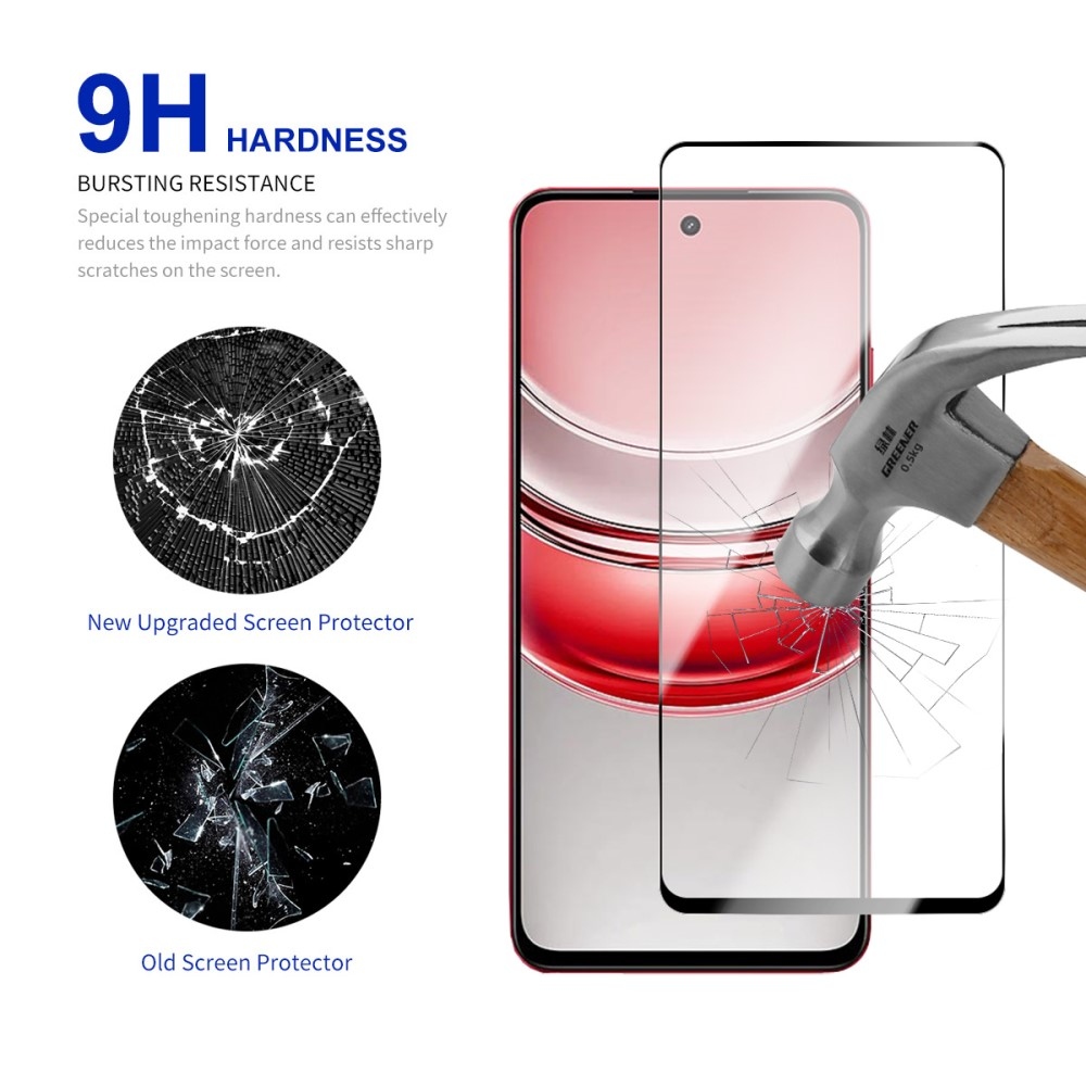 RURI teljes képernyős edzett üveg a Realme 14x 5G-hez