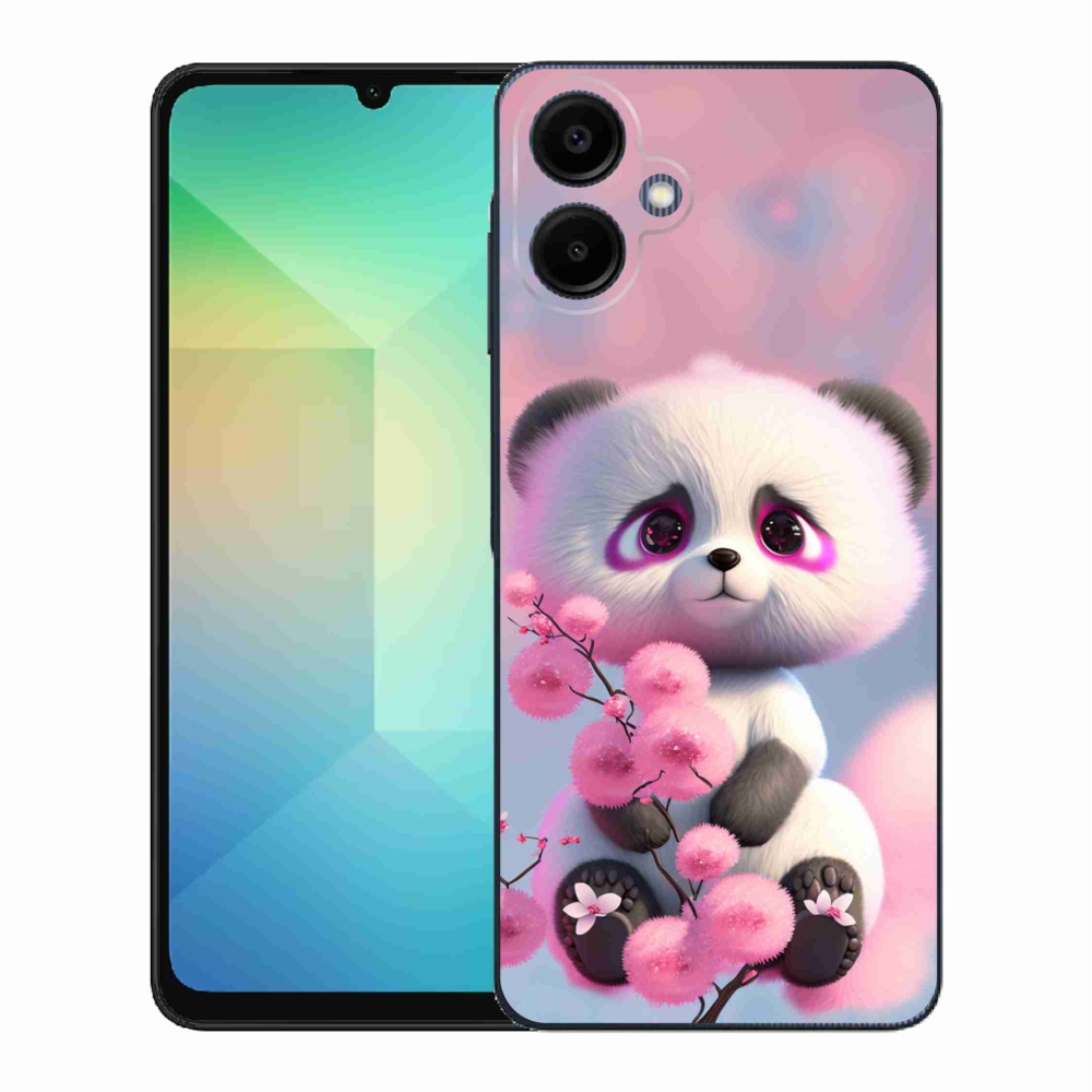 Gél borítás mmCase Samsung Galaxy A06 4G - aranyos panda 1