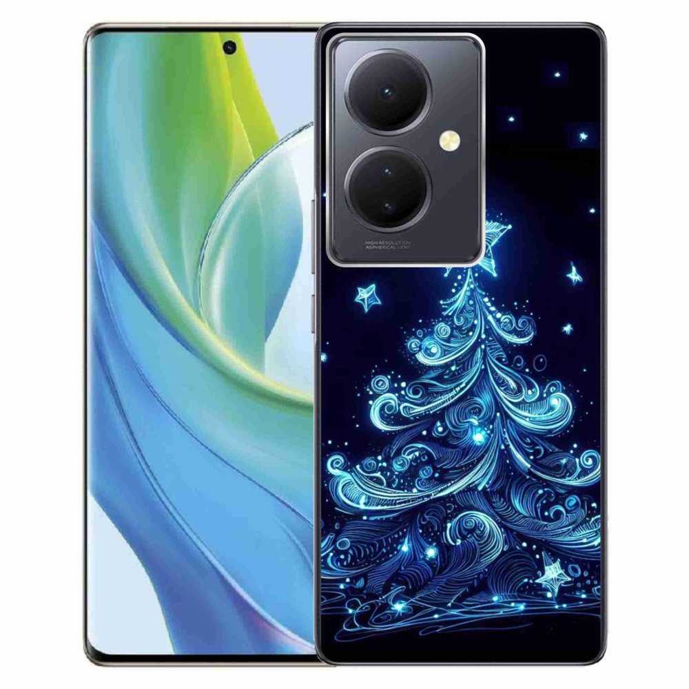 Gélburkolat mmCase a Vivo V29 Lite 5G-n - neon karácsonyfa 4