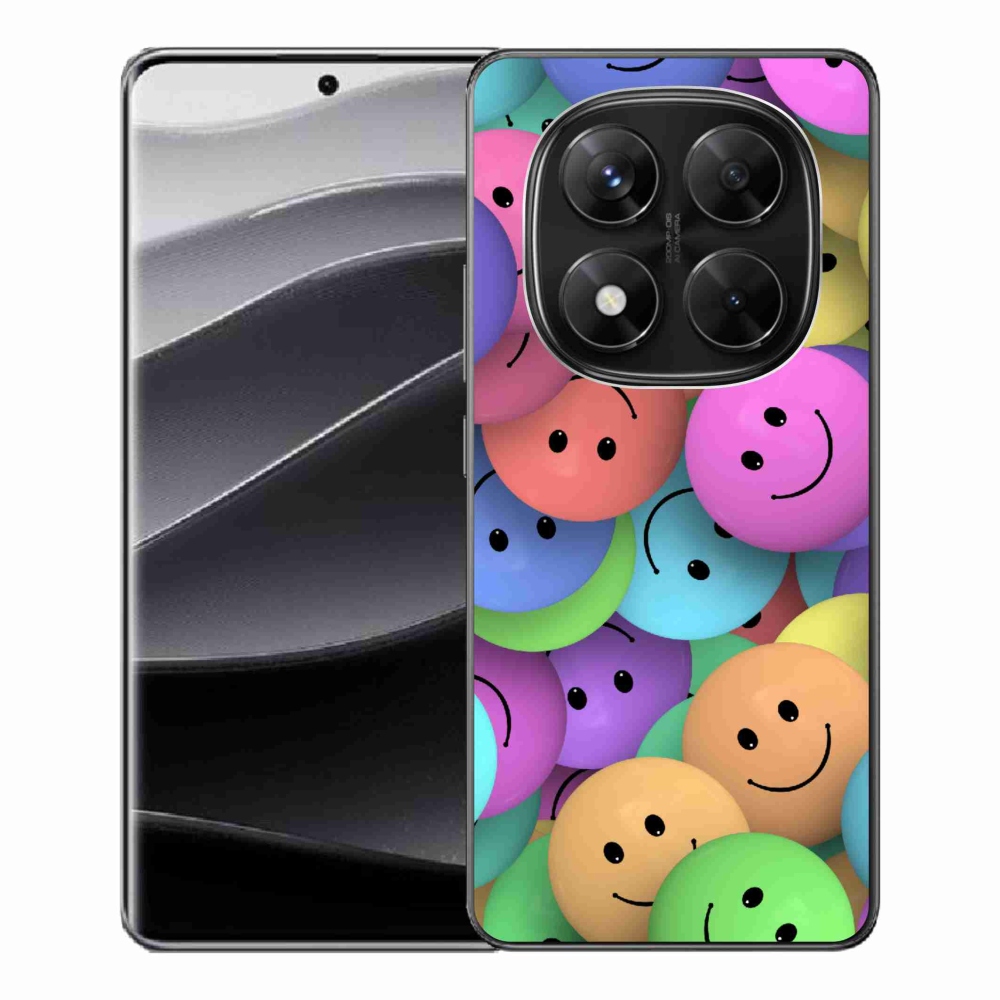 Gél borítás mmCase a Xiaomi Redmi Note 14 Pro 5G/Poco X7 5G számára - színes smiley-kkal