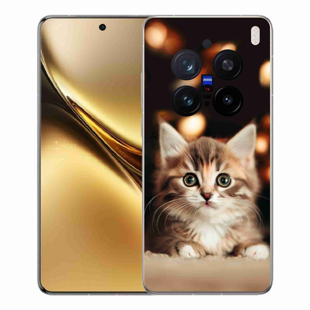 Gél borítás mmCase a Vivo X200 Pro 5G készülékhez - aranyos cica 2