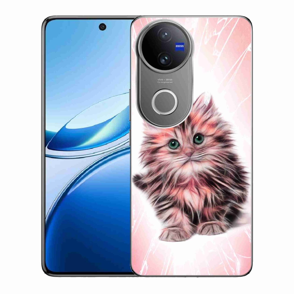 Gél borító mmCase a Vivo V50 5G készülékhez - aranyos cica