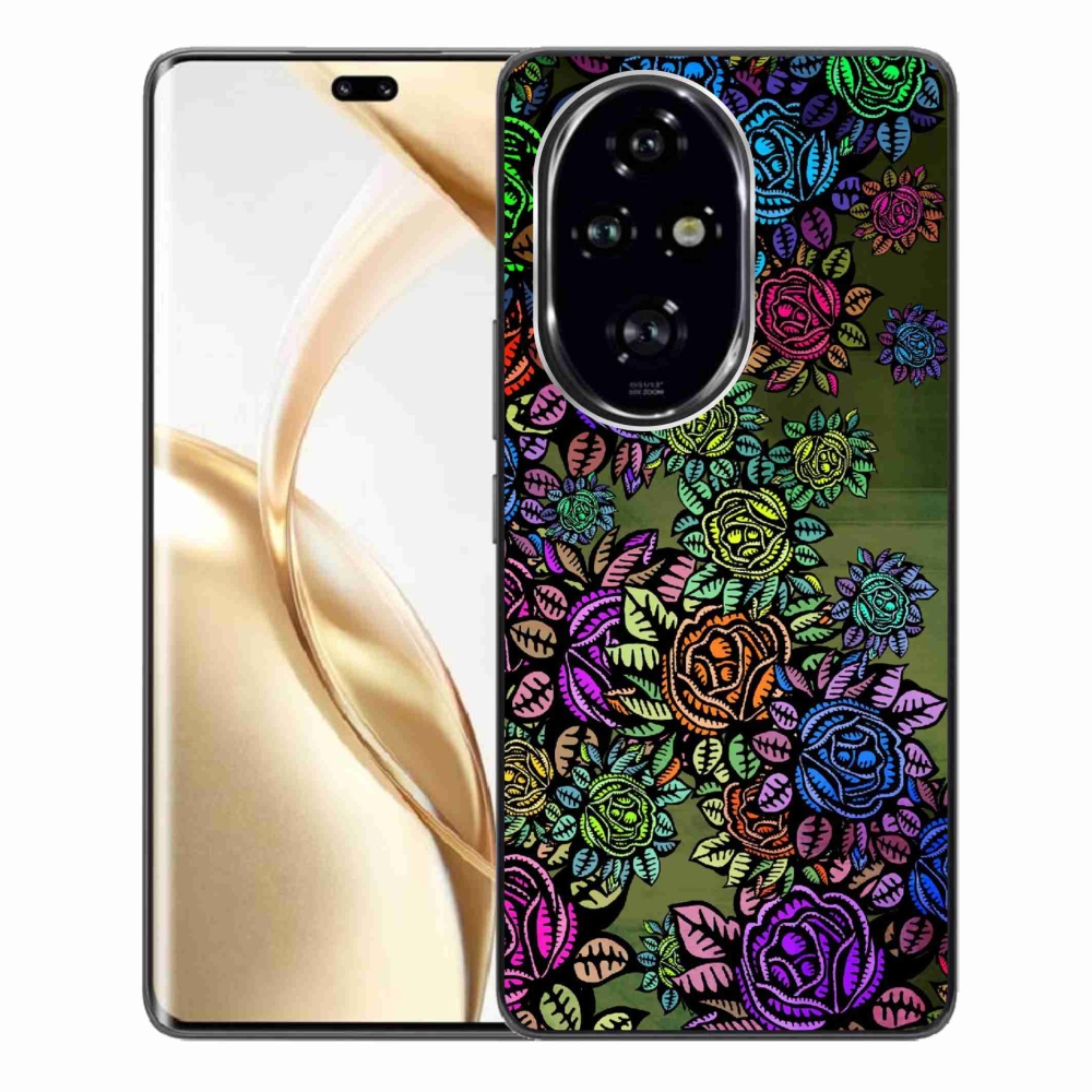 Zselés borítás mmCase a Honor 200 Pro 5G készülékhez - virágok 6