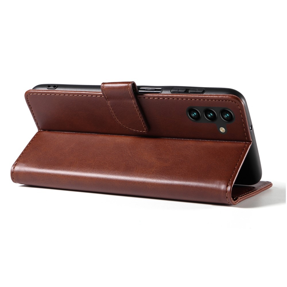 Zárható könyvtáska Samsung Galaxy A26 5G - barna